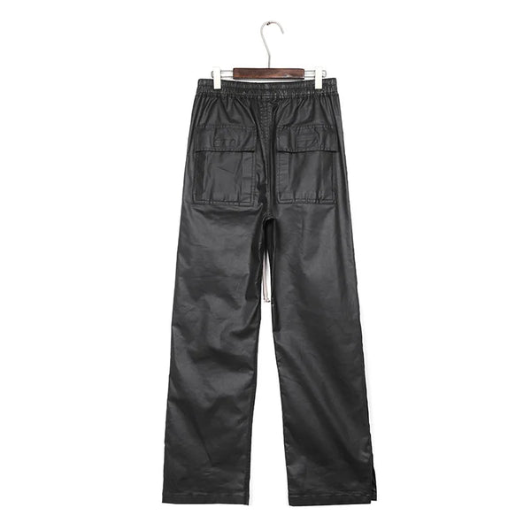 new men 2023 rick waxed workwear breasted rivet sides cargo comfortable cotton parkour sweat casual pants sweatpants tag 721 sporty tapered joggers