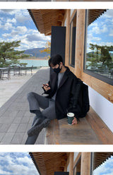 checkered varsity bomber, high-street look, men's streetwear fashion, trendy oversized fit, urban techwear design, modern hip