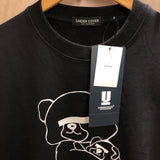 gothic melting smiley featuring new luxury 2023 undercover eva bears pullover hoodies hoody hooded sweatshirts velvet cotton thick fleece us size 104