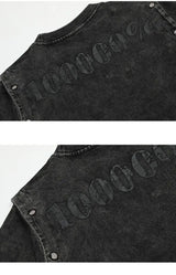 Skatercore Aesthetic piece – Summer Removable Sleeve Dressed Short Sleeve Knitted Wash Dr