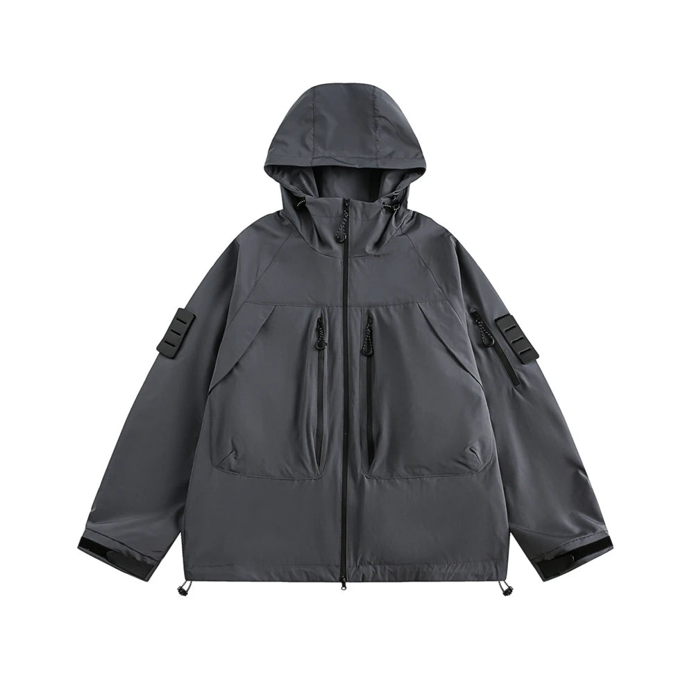 Hooded streetwear nan vintage urban quilted