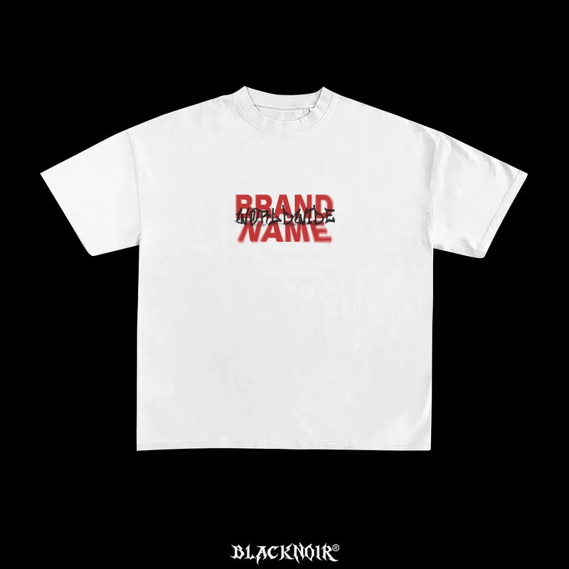 Skatecore Streetwear Tee – Tag Font Graphic with Flame Accent
