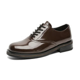 Commute Business Casual Derby Shoes Men Women Streetwear Fashion Hip Hop PU Leather Shoes Couple Shoe
