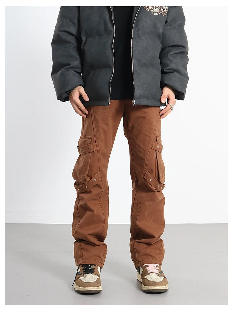 hip hip pants mens cargo harem pant streetwear side pockets harajuku joggers unisex baggy hosen loose straight cotton trousers unique joggers style 3199