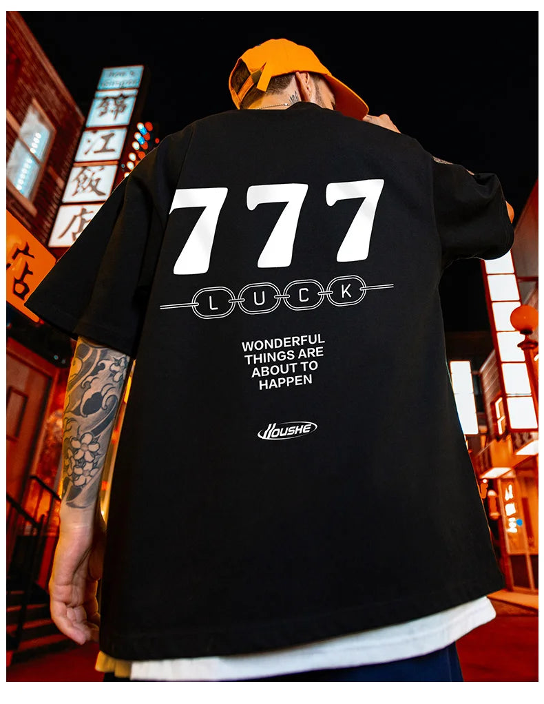Skatercore Tribal flames – Summer Luck 7 Printed T Shirts For Men Y2K Streetwear