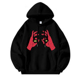 Funny Anime Graphic Printed Hoodies For Men Hip Hop Fashion Hoody Sweatshirts