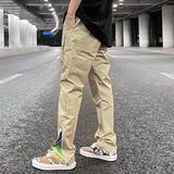 streetwear patchwork cashew flower print cargo pants y2k men hip hop casual functional slim cargo trousers male pocket side zip multi-pocket cargos