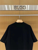 vaporwave oversized shirt featuring 24ss balcg style rainbow flag logo printed reverse sewn pure cotton oversized loose short sleeved t shirt tops for summer