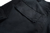 vintage ripped damaged black cargo shorts for men high street wide leg baggy overalls distressed summer knee length pants unique cargo style 144