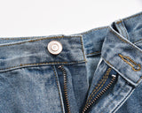 2024 european and american patchwork washed wide denim jeans y2k street wear splicing patches damaged flare pants jeans for men unique jeans style 262