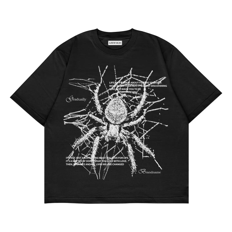 Skatecore Streetwear Tee – Tag Font Graphic with Flame Accent