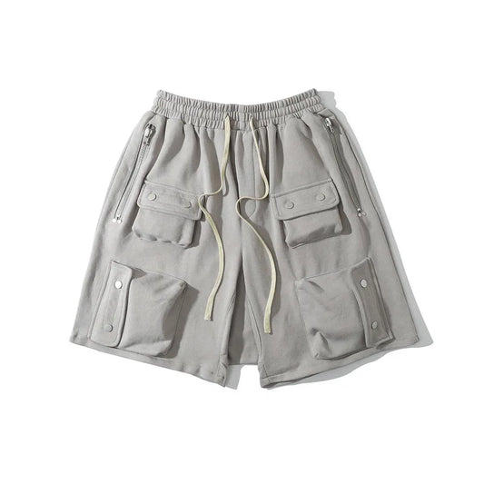 rainbowtouches men shorts summer buttons pocket design hip hop pop it streetwear casual male sportswear outdoor breathable pants unique shorts style 4972