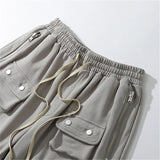 rainbowtouches men shorts summer buttons pocket design hip hop pop it streetwear casual male sportswear outdoor breathable pants techwear shorts