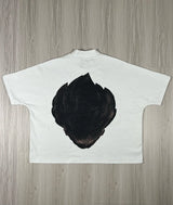 pastel streetwear anime tee with bold hip hop text overlay