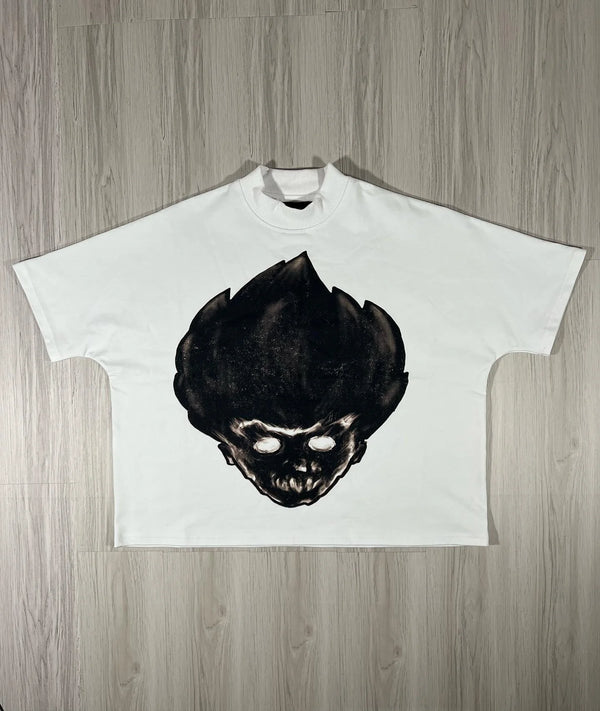 unisex harajuku t-shirt with manga-inspired graffiti characters
