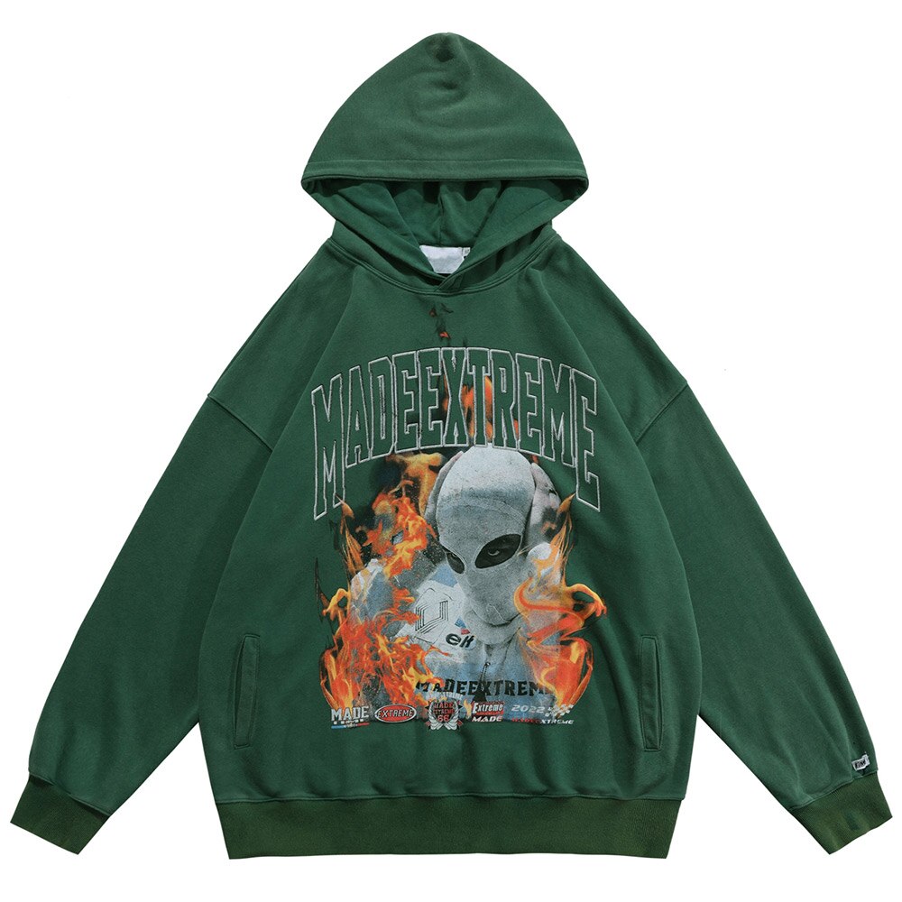 "Alien's Exist" Unisex Graphic Streetwear Hoodie