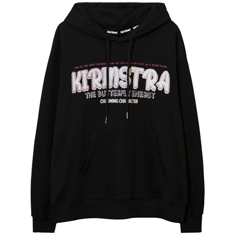 "Tattoo" Graphic Unisex Streetwear Vintage Women Men Y2K Hoodie