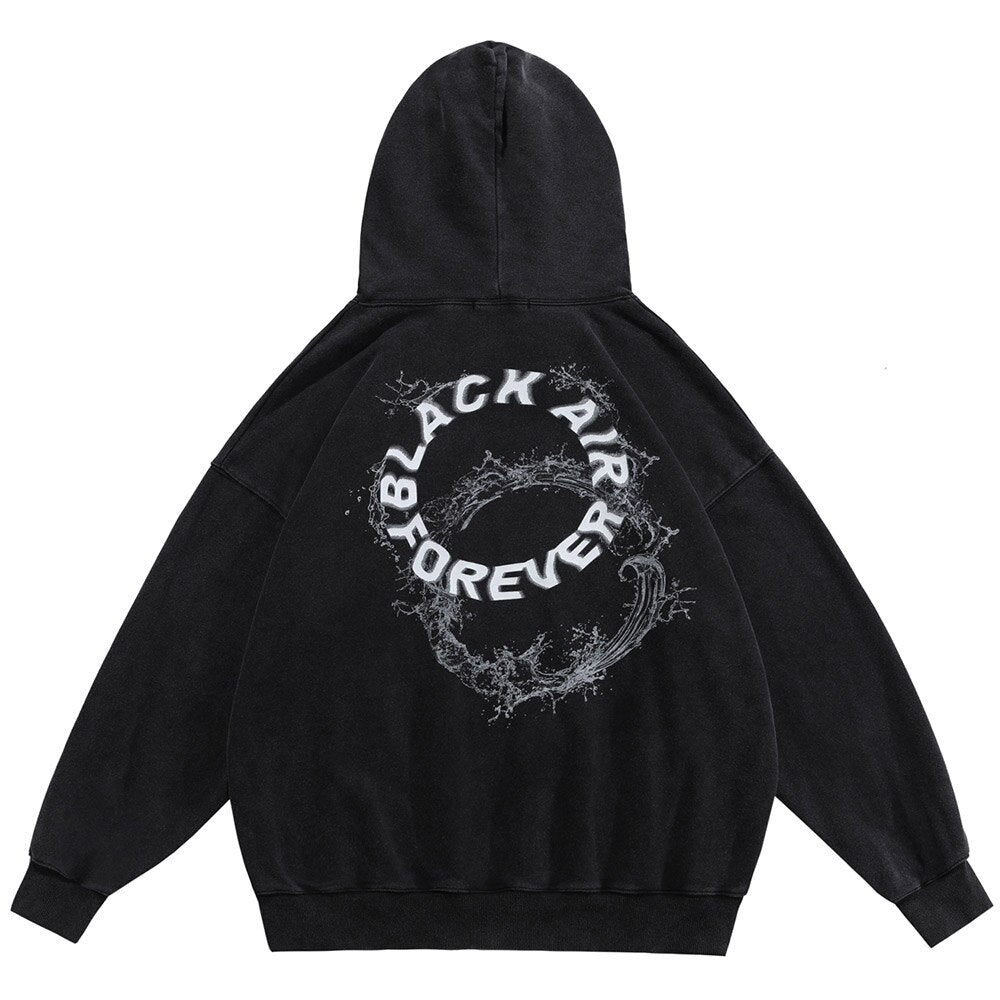 "Welcoming" Graphic Unisex Streetwear Vintage Women Men Y2K Hoodie