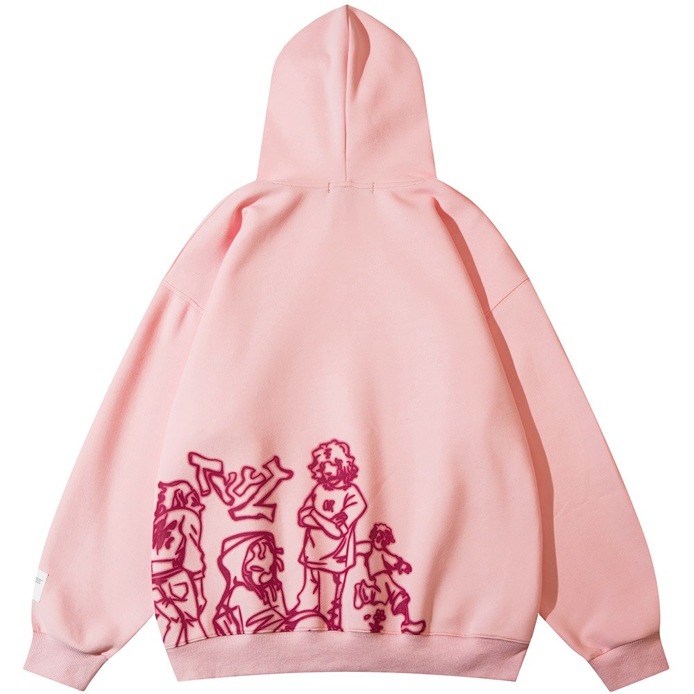 Anime‑inspired oversized hoodie with Japanese street fashion cues, bold graphic art and clean finish, ideal for urban layering and statement street style.
