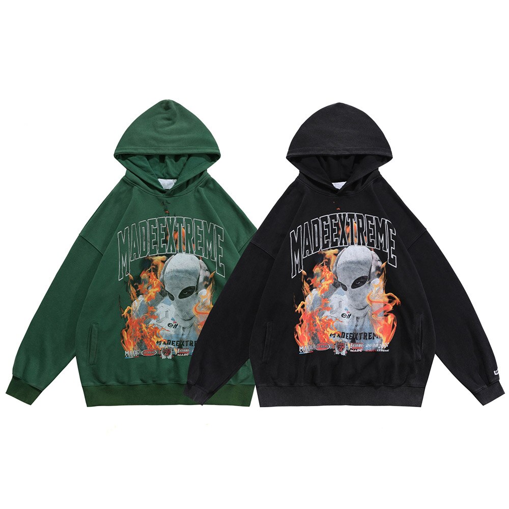 "Alien's Exist" Unisex Graphic Streetwear Hoodie