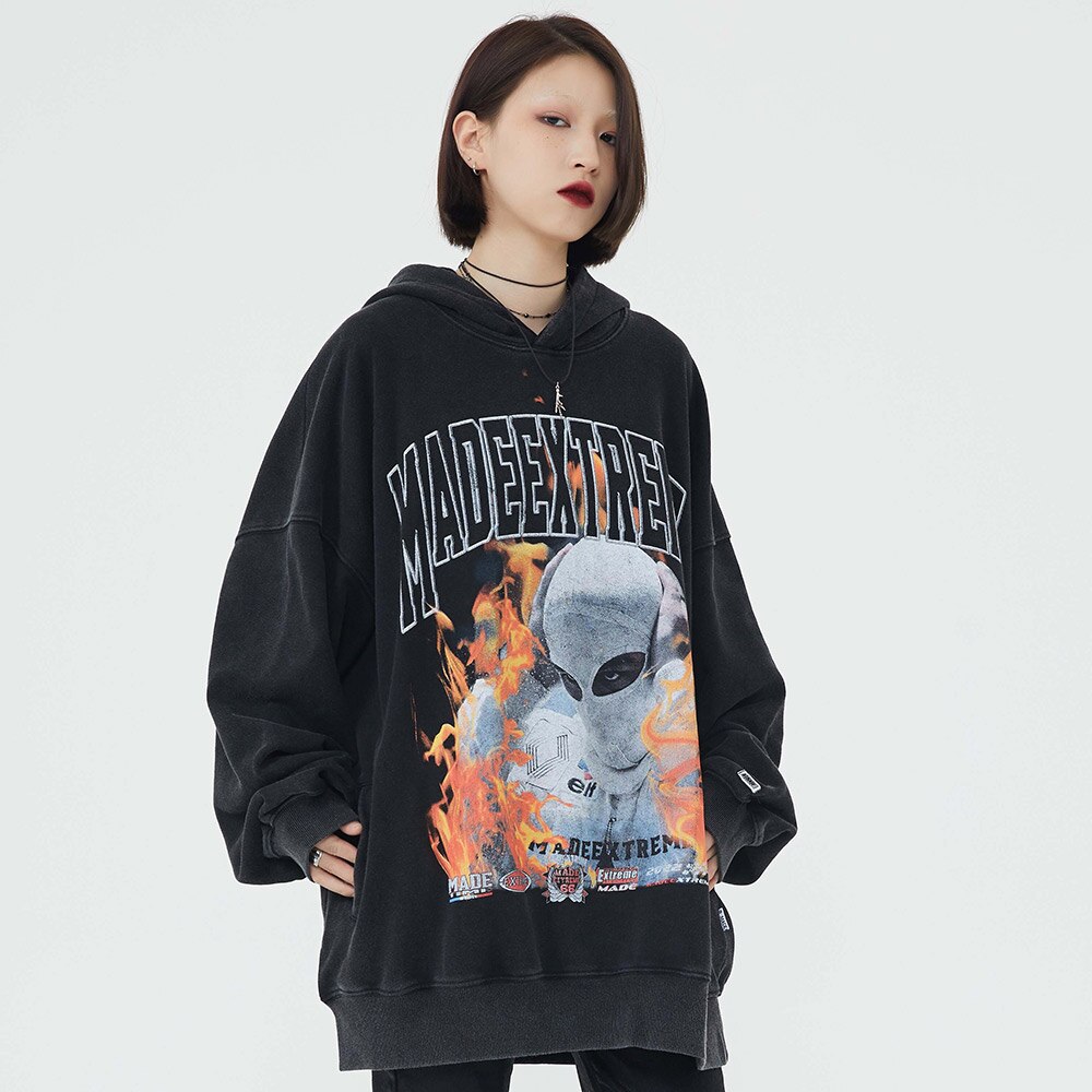 "Alien's Exist" Unisex Graphic Streetwear Hoodie
