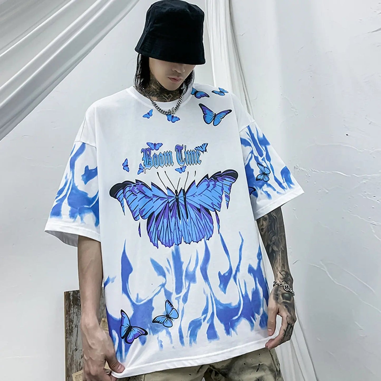 "Boom Time" Unisex Men Women Streetwear Graphic T-Shirt