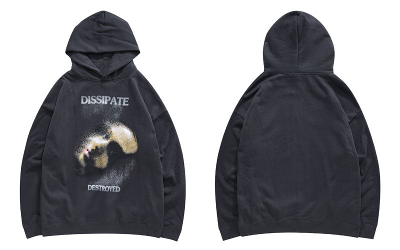 "Dissipate" Unisex Men Women Streetwear Graphic Hoodie