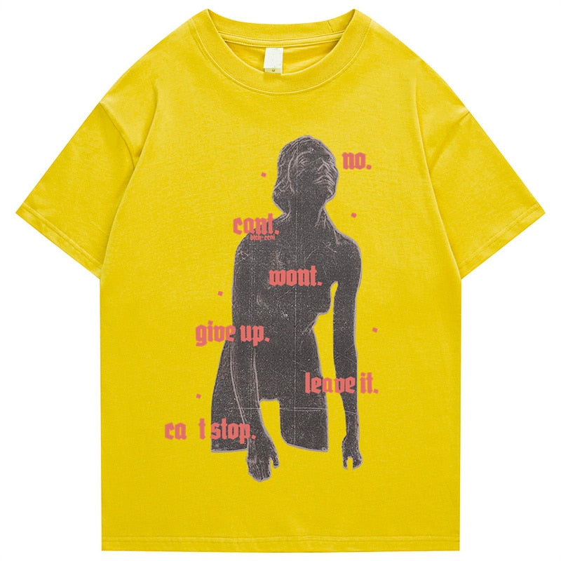 "Can Not Stop" Men Women Streetwear Unisex Graphic T-Shirt
