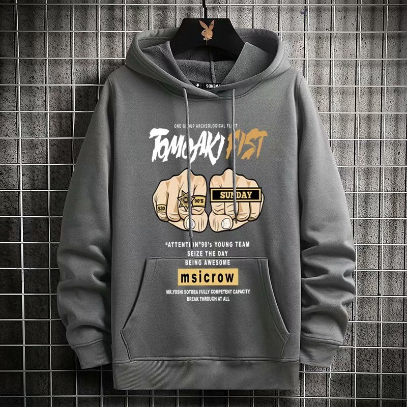 "Right Punch" Graphic Unisex Streetwear Vintage Women Men Y2K Hoodie
