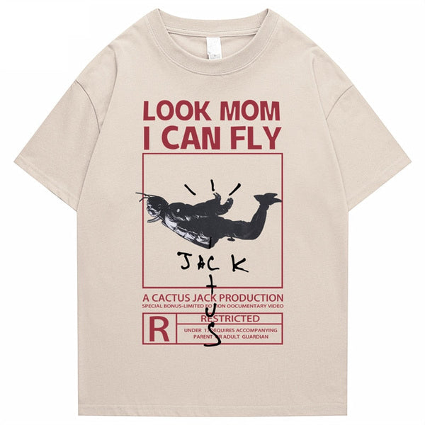 "I Can Fly" Unisex Men Women Streetwear Graphic T-Shirt