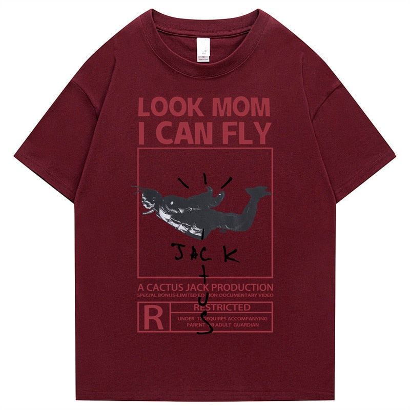 "I Can Fly" Unisex Men Women Streetwear Graphic T-Shirt