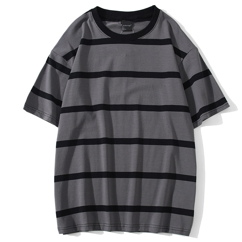 "Bumble" Unisex Men Women Streetwear Graphic Striped Tee