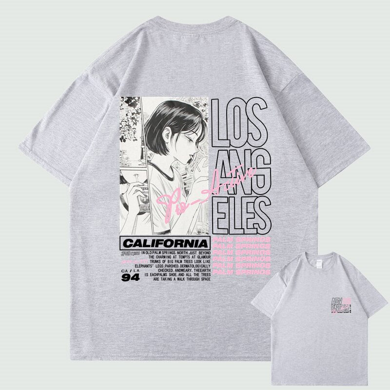 "Downtown" Graphic Unisex Streetwear Vintage Women Men Y2K T-Shirt