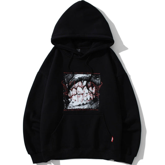 "Bitten" Unisex Men Women Streetwear Graphic Hoodie