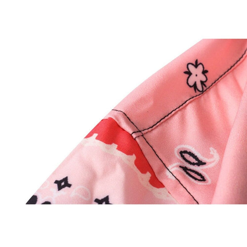 "Pink Bandana" Graphic Unisex Streetwear Vintage Women Men Y2K Shirt