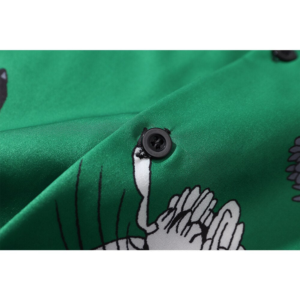 "Go Tony" Graphic Unisex Streetwear Women Men Y2K Button Shirt