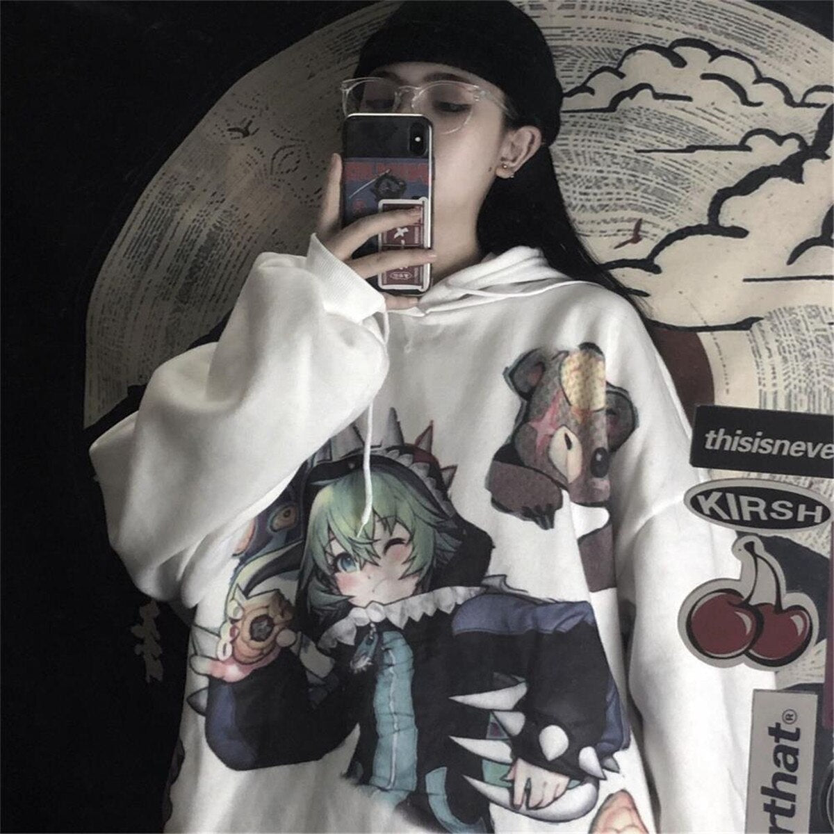 "Take The High Road" Graphic Unisex Streetwear Vintage Women Men Y2K Hoodie