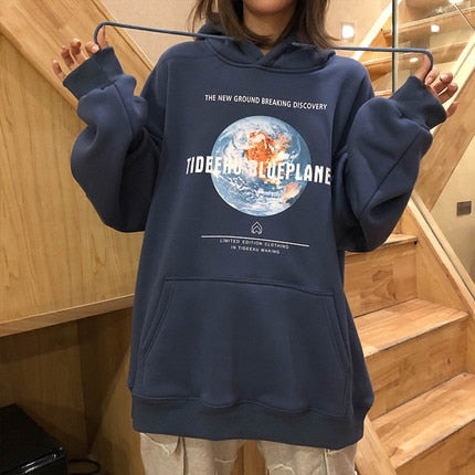 "The Blueprint" Graphic Unisex Streetwear Vintage Women Men Y2K Hoodie
