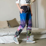 "Gradient" Graphic Unisex Streetwear Women Men Y2K Pants