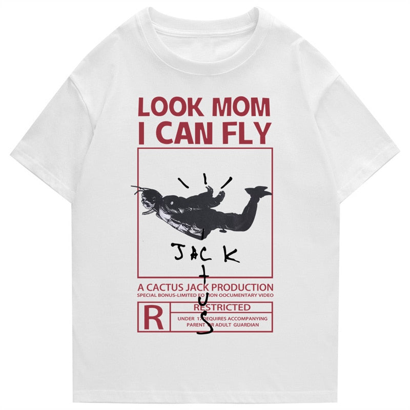 "I Can Fly" Unisex Men Women Streetwear Graphic T-Shirt