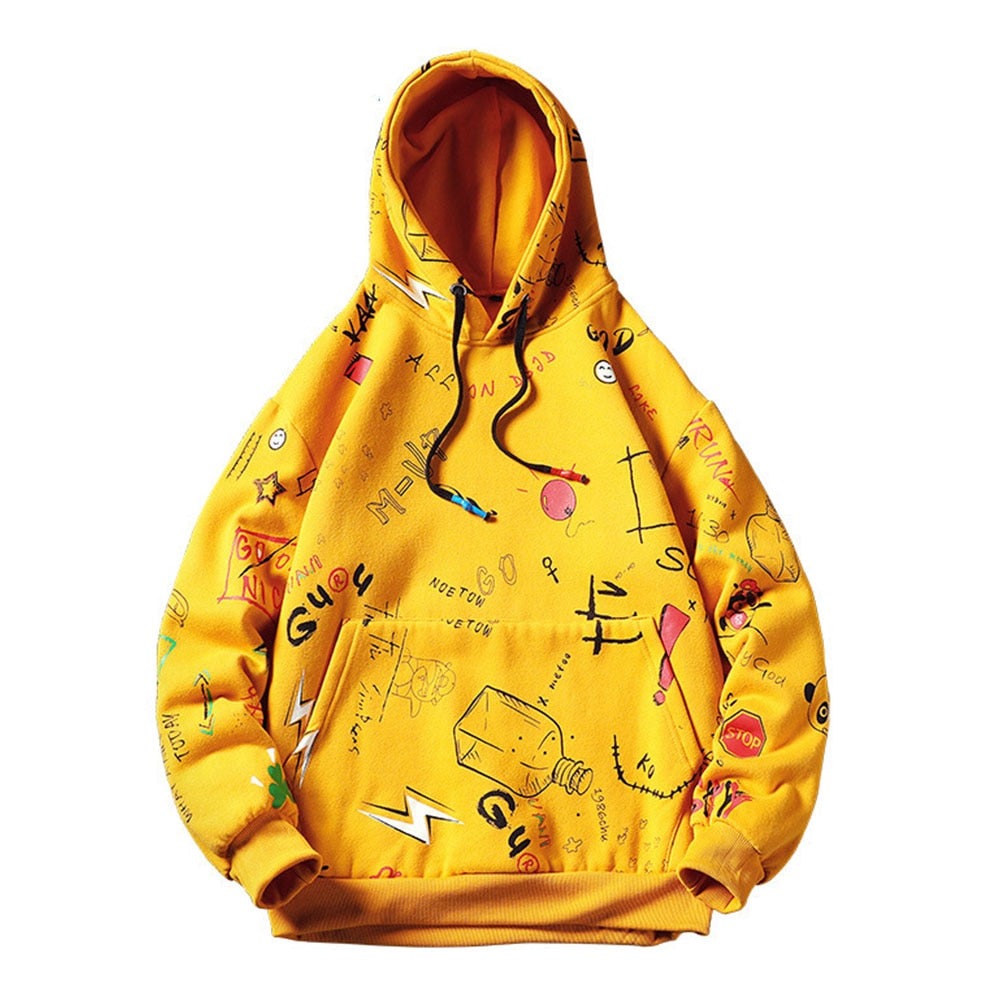 "Space Effect" Graphic Unisex Streetwear Vintage Women Men Y2K Hoodie