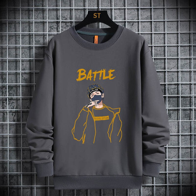 "Battle" Unisex Men Women Streetwear Graphic Hoodie