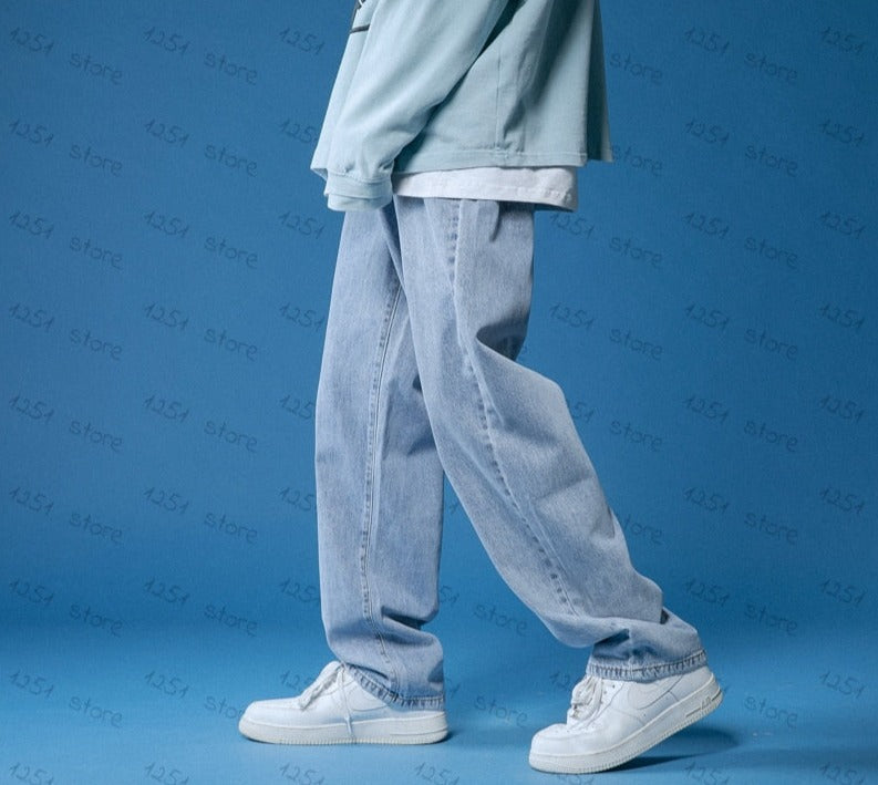 "Passing By Me" Graphic Unisex Streetwear Women Men Y2K Denim Jeans