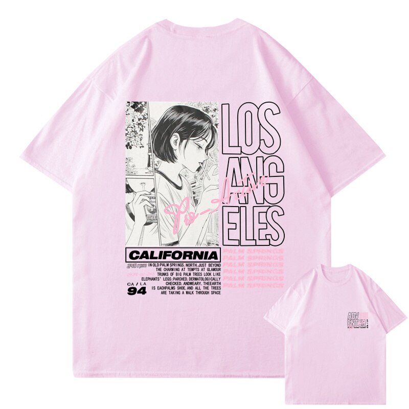 "Downtown" Graphic Unisex Streetwear Vintage Women Men Y2K T-Shirt