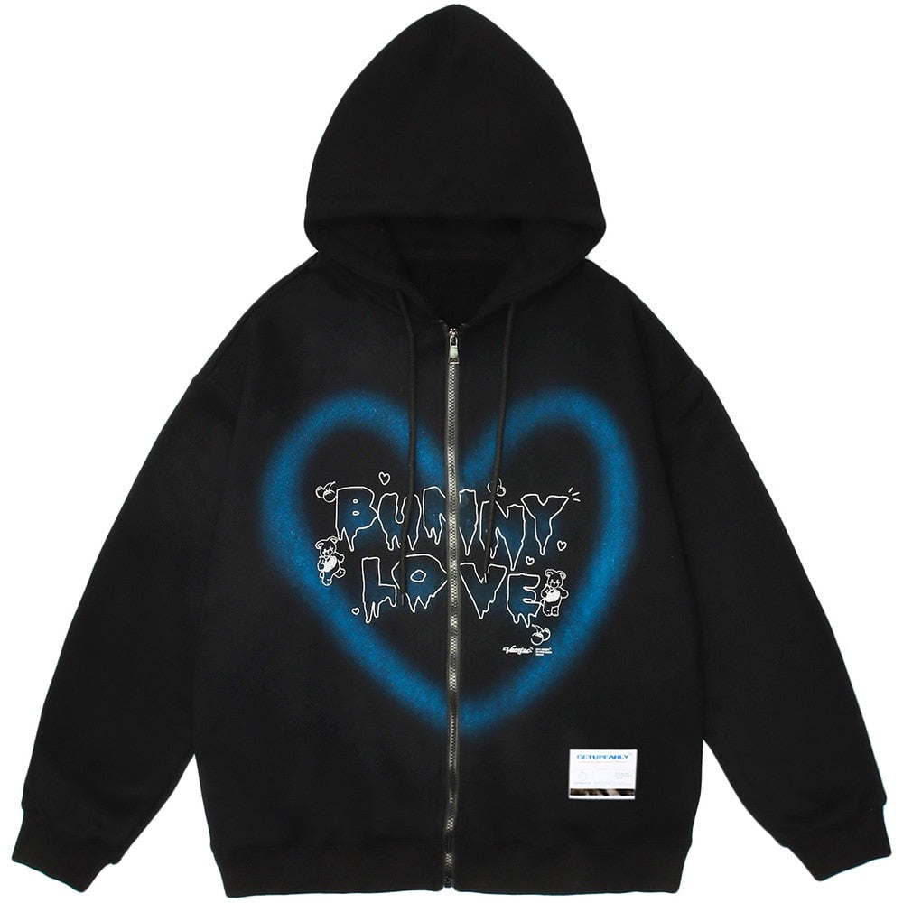 "Funny Feelings" Graphic Unisex Streetwear Women Men Y2K Hoodie