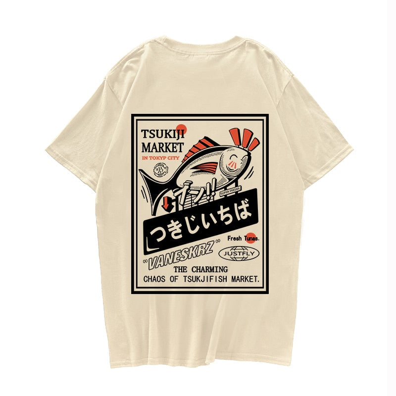 "The Fisherman" Unisex Men Women Streetwear Graphic T-Shirt