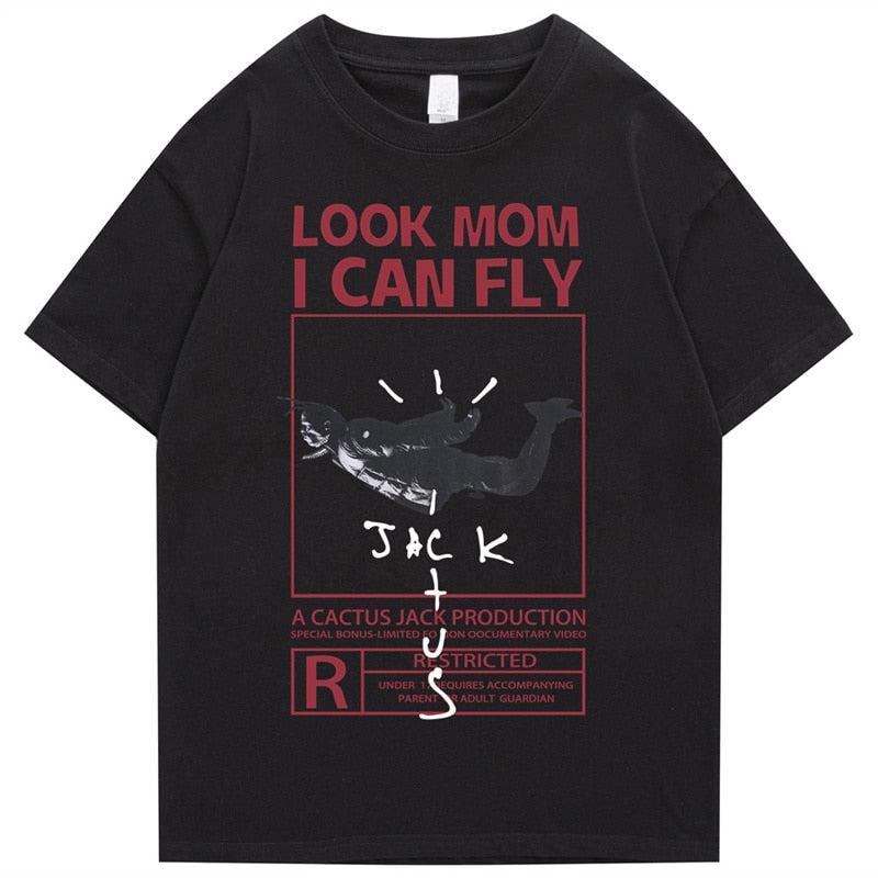"I Can Fly" Unisex Men Women Streetwear Graphic T-Shirt