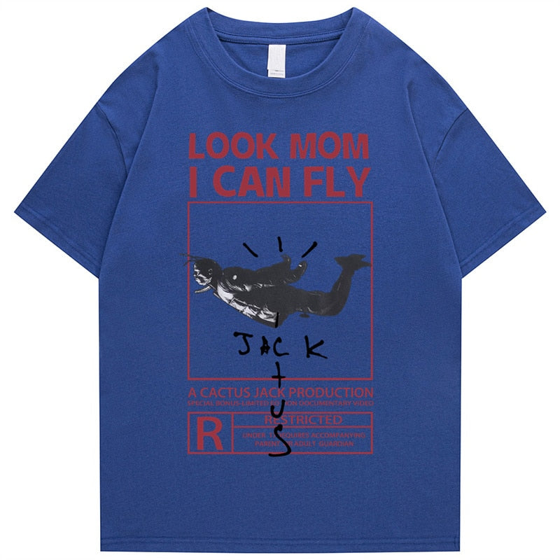 "I Can Fly" Unisex Men Women Streetwear Graphic T-Shirt