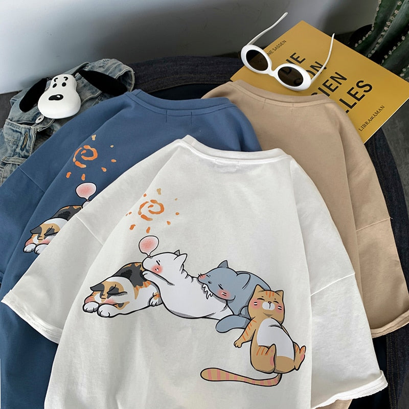 "Friendly One" Graphic Unisex Streetwear Women Men Y2K T-Shirt