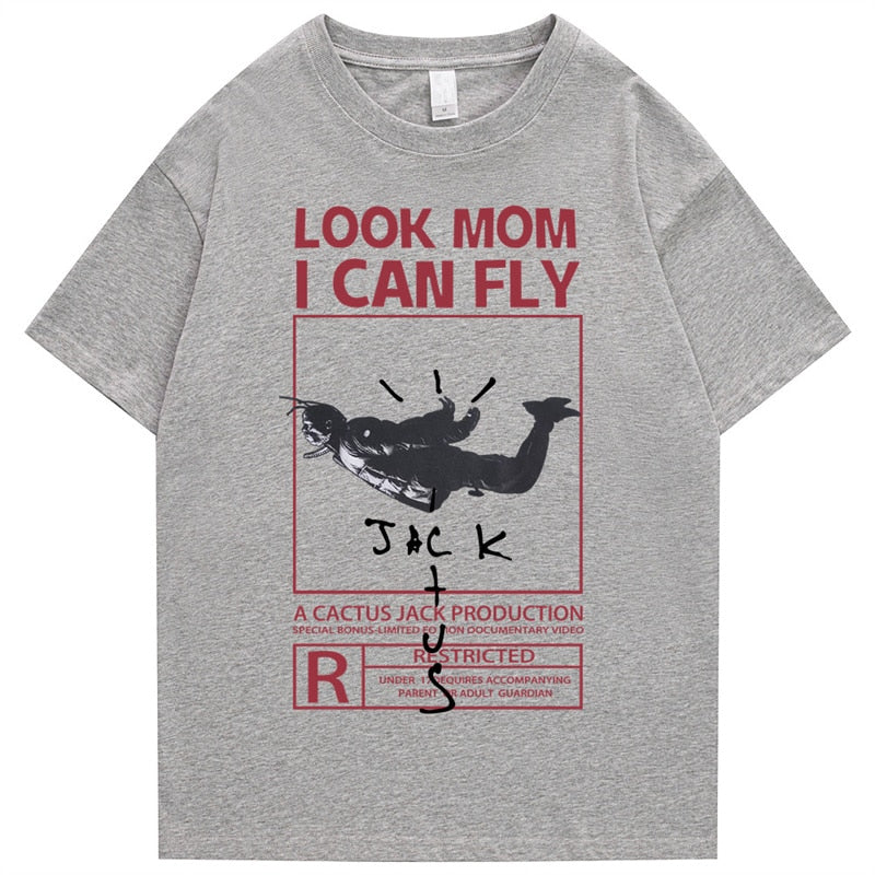 "I Can Fly" Unisex Men Women Streetwear Graphic T-Shirt